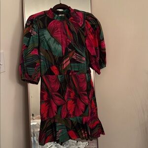 FARM Rio Multicolor Ruffle Dress